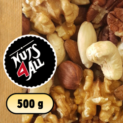 Ongebrande gemengde noten 500g – Puur & onbewerkt | Nuts4all